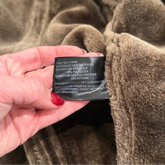 EXCELLED Collection Brown Faux Suede Button Up Long Sleeve Jacket Coat Size‎ XL - Picture 10 of 13